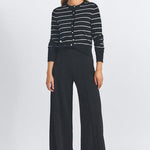 Tempest Wide Leg Knit Trouser Black