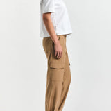 Elian Tropical Stretch Suiting Trouser Camel