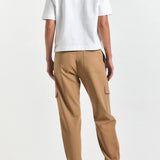 Elian Tropical Stretch Suiting Trouser Camel