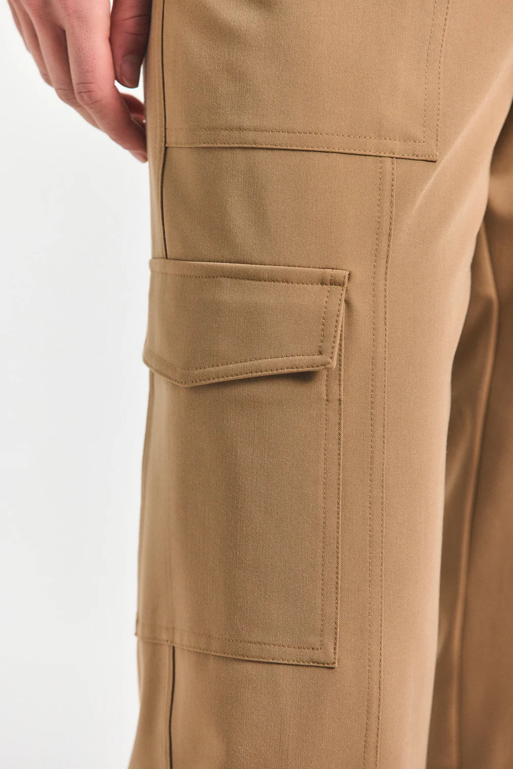 Elian Tropical Stretch Suiting Trouser Camel