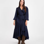 Long Sleeve Blaire Dress Anthracite