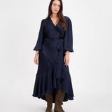 Long Sleeve Blaire Dress Anthracite