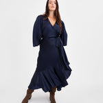 Long Sleeve Blaire Dress Anthracite