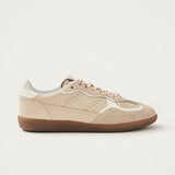 Rife Grain Cream Leather Sneakers