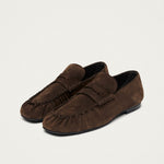 Aven Suede Brown Leather Loafers