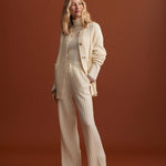 Simeon Wide Rib Knit Trouser