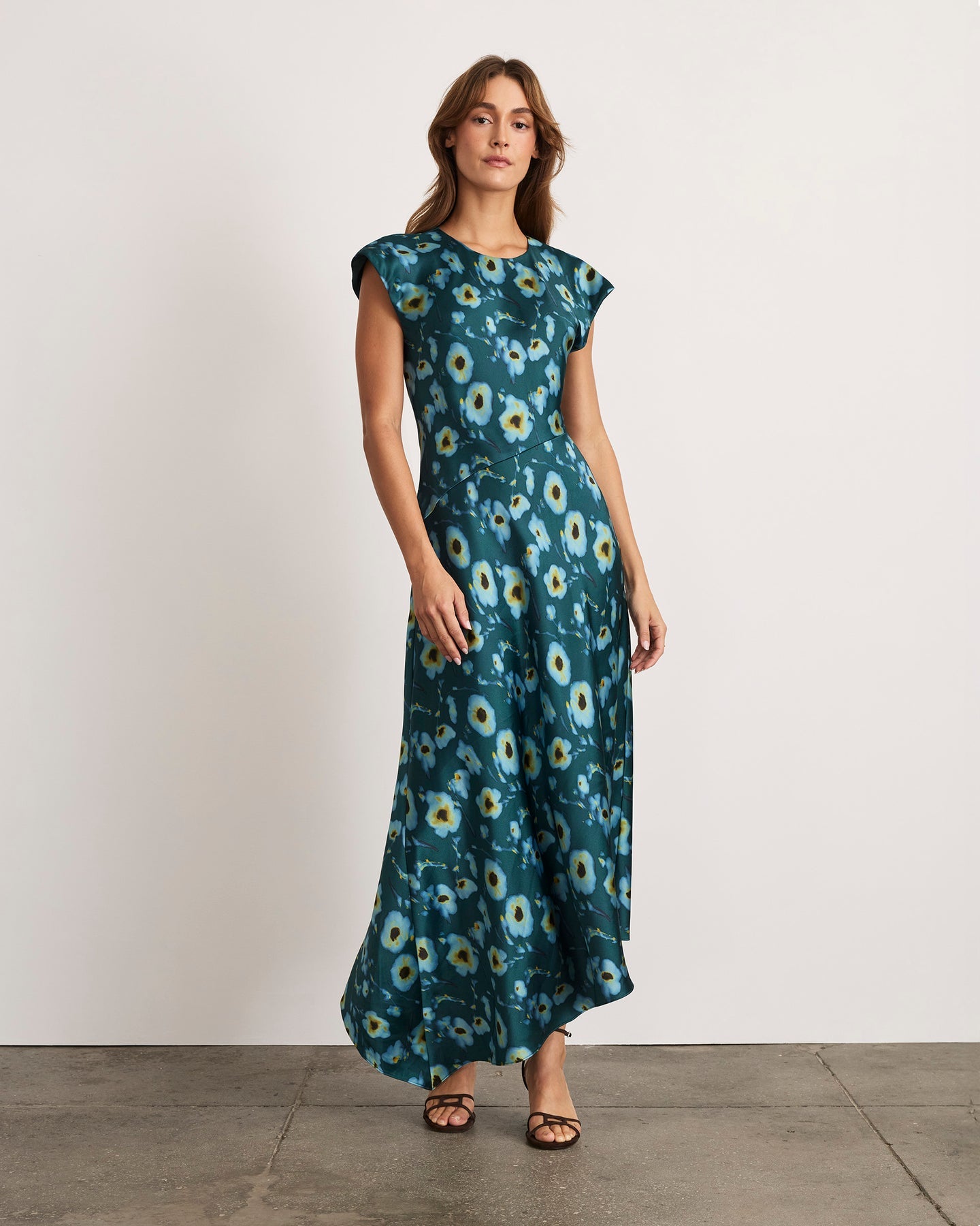 Violeta Dress Emerald Multi