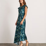 Violeta Dress Emerald Multi