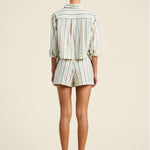 Nessa Shirt Verde Stripes