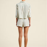 Nessa Shirt Verde Stripes