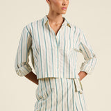 Gracia Skort Verde Stripes