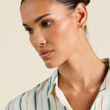 Nessa Shirt Verde Stripes