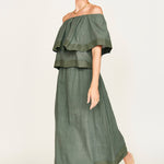 Verona Skirt in Verde Fossil