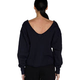 Les Tien Veronica Double V Roll Neck Navy