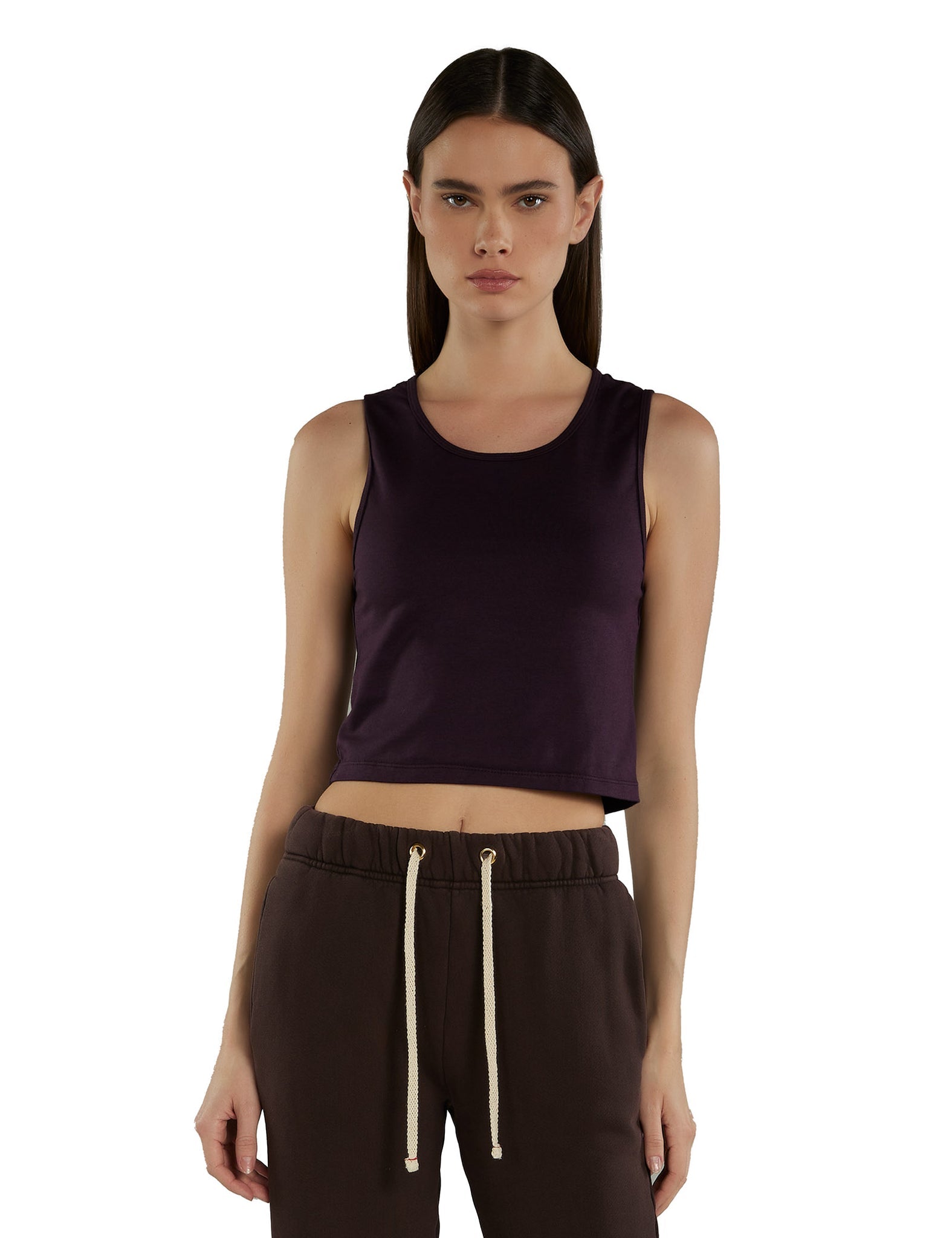 Talya Crop Tank Fig
