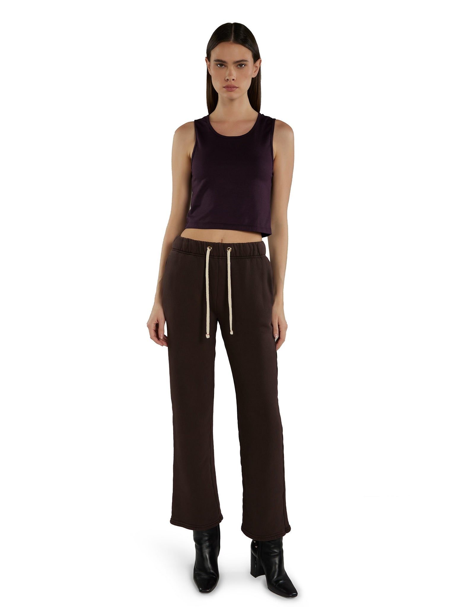 Talya Crop Tank Fig