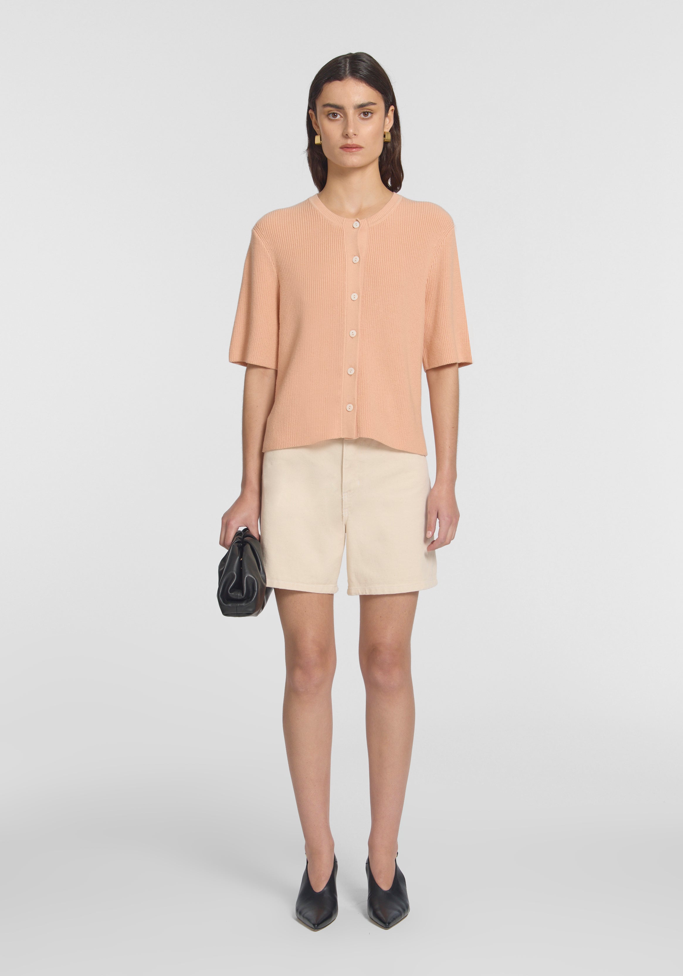 Violet Cardi Apricot