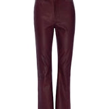 Le Crop Mini Boot Leather Wine