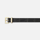 The Petite Croc Belt Black