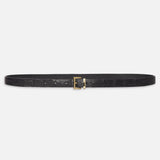 The Petite Croc Belt Black