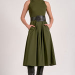 Sleeveless Midi Dress Pine