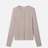 Rib Splay Top Oatmeal Heather