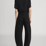 The Velvet Trim Sailor Blouse Black