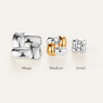 Medium Woven Square Earrings