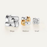 Medium Woven Square Earrings