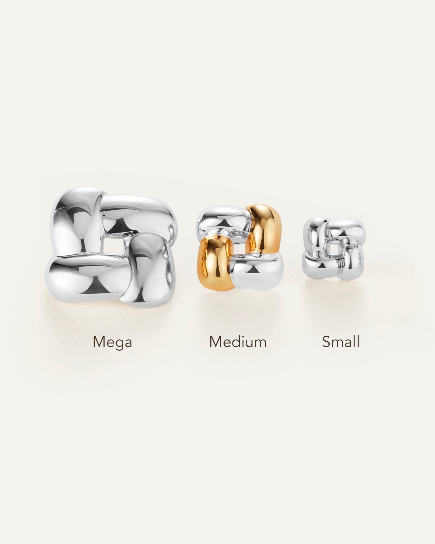 Medium Woven Square Earrings