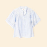 Mae Shirt Blue and White Stripe