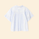Mae Shirt Blue and White Stripe