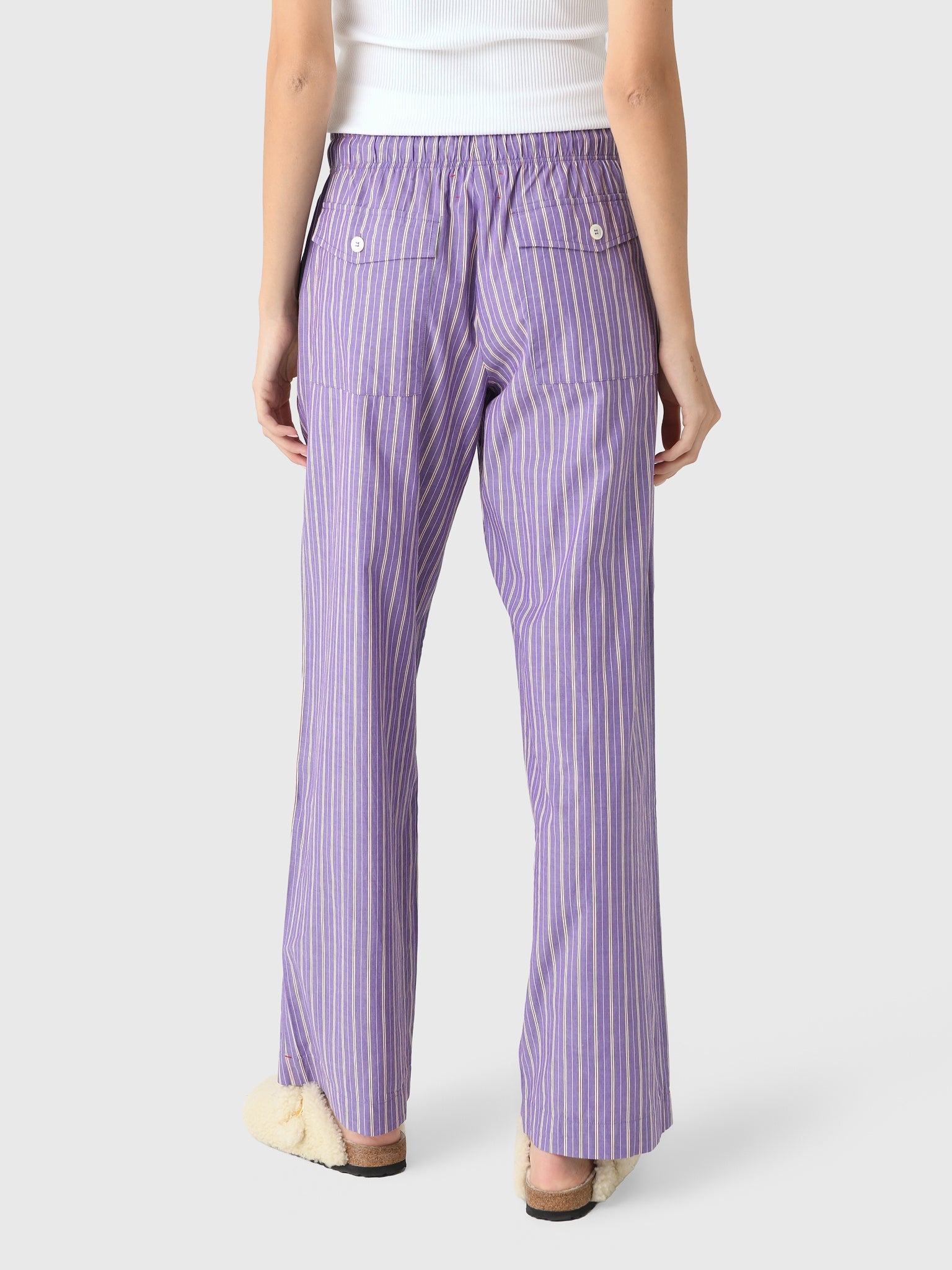 Brinna Pant Violet Rouge Stripe