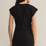 Camino Textured Mini Dress Black
