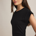 Camino Textured Mini Dress Black