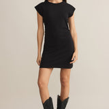 Camino Textured Mini Dress Black