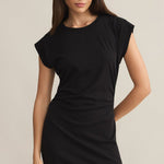 Camino Textured Mini Dress Black