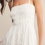 Dani Embroidered Midi Dress White