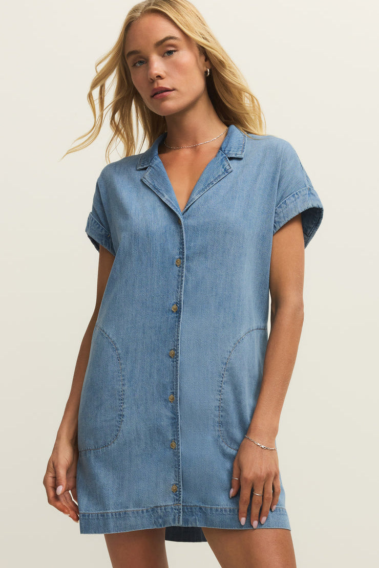 Napa Denim Mini Dress