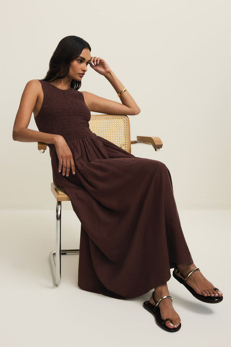 Juniper Maxi Dress Chocolate Cherry