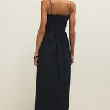 Cornelia Poplin Maxi Dress Black