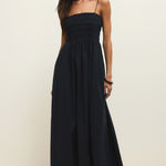 Cornelia Poplin Maxi Dress Black