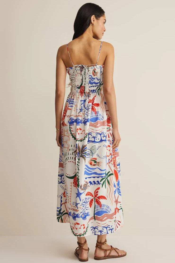 Cornelia Getaway Midi Dress Multi