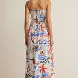 Cornelia Getaway Midi Dress Multi