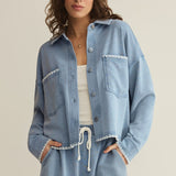 All Day Cropped Jacket Whipstitch