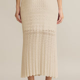 Soria Crochet Skirt Sea Salt