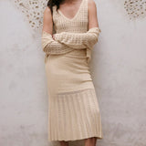 Soria Crochet Skirt Sea Salt
