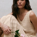 Soria Crochet Skirt Sea Salt