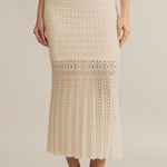 Soria Crochet Skirt Sea Salt
