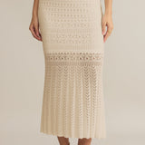 Soria Crochet Skirt Sea Salt
